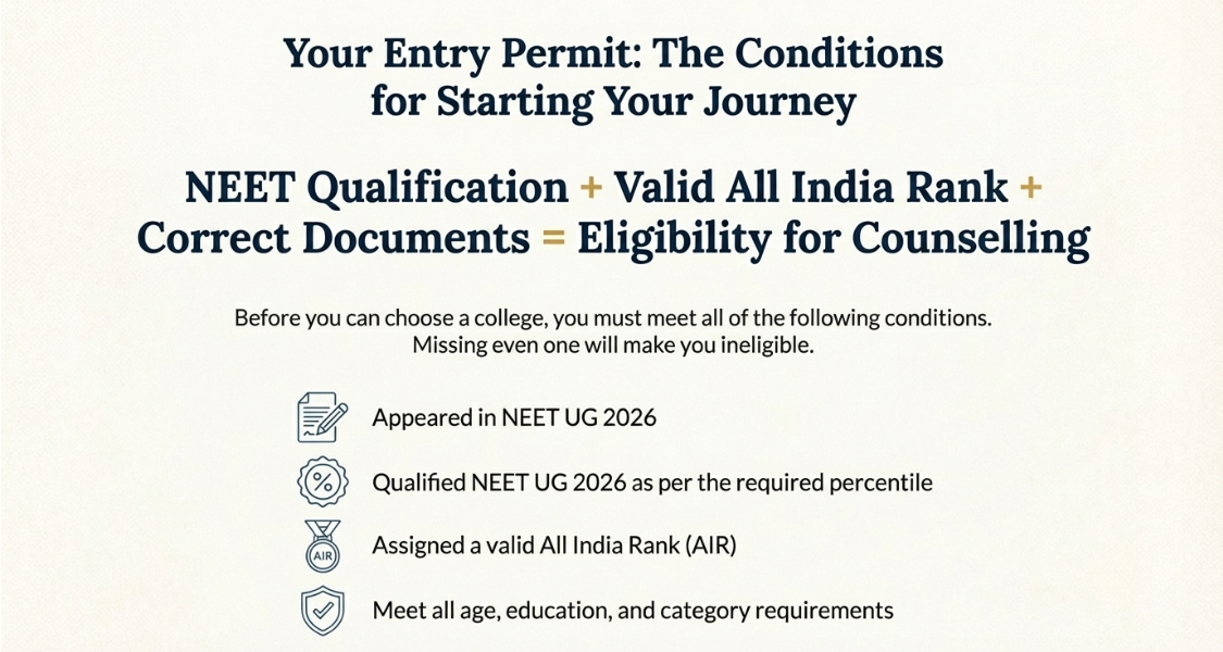 Basic Eligibility Conditions for NEET UG 2026 Counselling