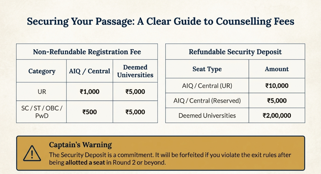 Refundable Security Deposit (NEET UG Counselling)