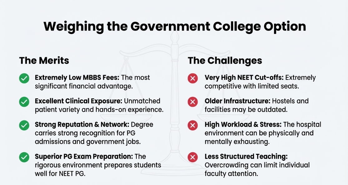 Cons of Joining a Government Medical College